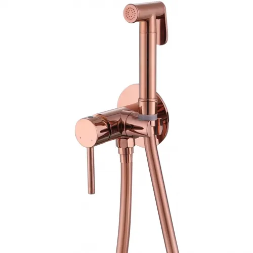 Гигиенический душ Abber Wasser Kreis AF8125RG со смесителем, розовое золото