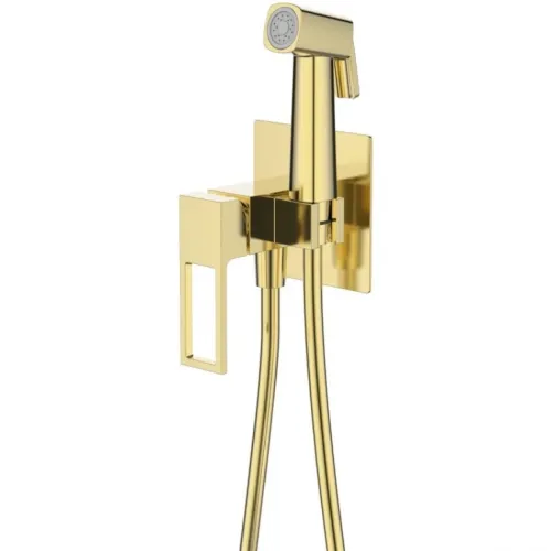 Гигиенический душ BelBagno Luce LUC-HGN-ORO со смесителем, золотой