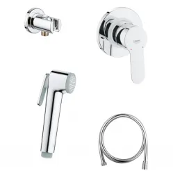 Гигиенический душ Grohe BauEdge 124898 со смесителем, хром