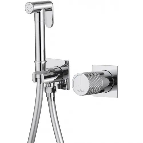 Гигиенический душ Abber Rund AF8725 со смесителем, CoolStart, хром