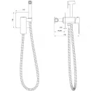 Гигиенический душ Wonzon & Woghand Edge WW-88829003-BG со смесителем, золотой матовый