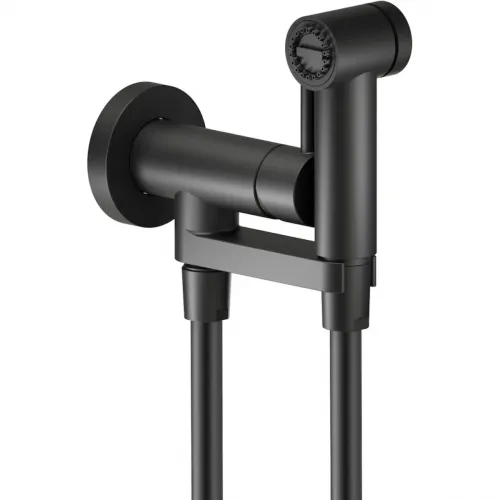 Гигиенический душ Nobili AV00600BM со смесителем, черный матовый