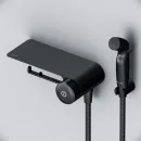 Гигиенический душ Am.Pm X-Joy TouchReel F0H85A822 со смесителем, черный матовый