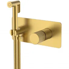 Гигиенический душ Boheme Stick Linea 127-MG.3 со смесителем, золотой матовый