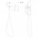 Гигиенический душ Abber Emotion AF8826G со смесителем, золотой матовый