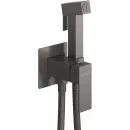 Гигиенический душ Cezares Slider SLIDER-DIF-GM со смесителем, оружейная сталь