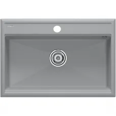 Кухонная мойка Paulmark Stepia PM117551-GRS 75x51 см, серый дым