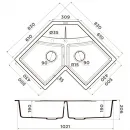 Кухонная мойка Tetogranit Omoikiri Sumi 83C-BL черный 4993864
