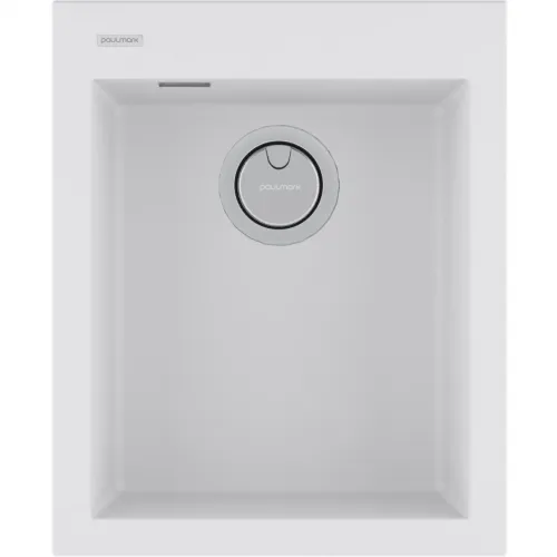 Кухонная мойка Paulmark Acrystone Decoration White PM934150-WH 41x50 см, белый