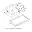Кухонная мойка Paulmark Tandem серый металлик PM238250-GRM