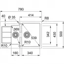 Кухонная мойка Tectonite Franke Sirius SID 651-78 кофе 114.0489.241