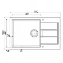 Кухонная мойка Tectonite Franke Sirius SID 651-78/45 оникс 114.0489.216