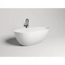Ванна из литьевого мрамора Salini S-Stone Paola IN Classic 101611SM 160x77 см, отдельностоящая, белый матовый
