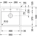 Кухонная мойка Tectonite Franke Sirius SID 610 оникс 114.0443.344