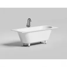 Ванна из литьевого мрамора Salini S-Sense Ornella Axis Kit 103513M 170,5x75,5 см, белый матовый
