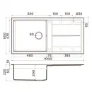 Кухонная мойка Tetogranit Omoikiri Sumi 100-BE ваниль 4993655