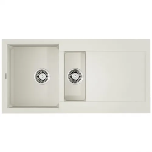 Кухонная мойка Tetogranit Omoikiri Sakaime 100-2-WH белый 4993895