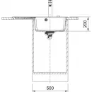 Кухонная мойка Fragranit Franke Centro CNG 611/211-78 TL оникс 114.0639.724