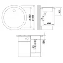 Кухонная мойка Blanco Rondo Кофе 515028