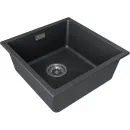 Кухонная мойка Paulmark Lumi LU45-BL 45,5x46 см, черный