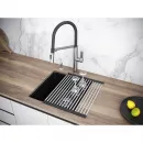 Кухонная мойка Paulmark Lumi LU45-BL 45,5x46 см, черный