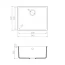 Кухонная мойка черный Tetogranit Omoikiri Bosen 54-U-BL