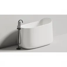 Ванна из литьевого мрамора Salini S-Sense Oriente Ofuro 1043101M 140x80 см, отдельностоящая, белый матовый