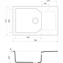 Кухонная мойка бежевый Artgranit Omoikiri Yonaka 78-LB-SA