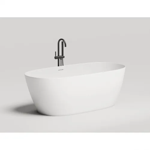 Ванна из литьевого мрамора Salini S-Sense Sofia 102516G 169,5x80,5 см, отдельностоящая, белый глянец