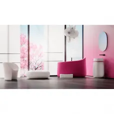 Ванна из литьевого мрамора Salini S-Sense Oriente Ofuro 1043101MF 140x80 см, отдельностоящая, покраска по RAL матовый полностью
