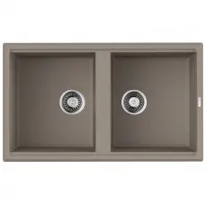 Кухонная мойка Tetogranit Omoikiri Tedori 86-2-SA бежевый 4993926
