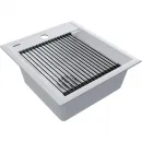 Кухонная мойка Paulmark Stepia PM114651-WH+R375-BS 46x51 см, белый