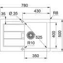 Кухонная мойка Tectonite Franke Sirius SID 611-78 оникс 114.0443.347