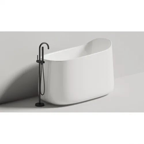 Ванна из литьевого мрамора Salini S-Sense Oriente Ofuro 1043101G 140x80 см, отдельностоящая, белый глянец