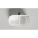 Ванна из литьевого мрамора Salini S-Sense Oriente Ofuro 1043101G 140x80 см, отдельностоящая, белый глянец