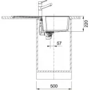 Кухонная мойка Fragranit Franke Urban UBG 611-86 графит 114.0595.357