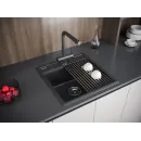 Кухонная мойка Paulmark Stepia PM115051-AN+R375-BS 50x51 см, антрацит