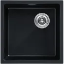 Кухонная мойка Paulmark Lumi LU45SK-BLM 45,5x44 см, черный металлик