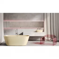 Ванна из литьевого мрамора Salini S-Stone Sofia 102529MF 185x90 см, отдельностоящая, покраска по RAL матовый полностью
