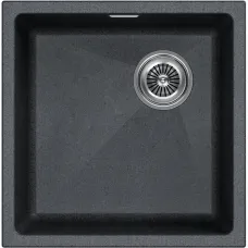 Кухонная мойка Paulmark Lumi LU45SK-DG 45,5x44 см, графит