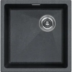 Кухонная мойка Paulmark Lumi LU45SK-DG 45,5x44 см, графит