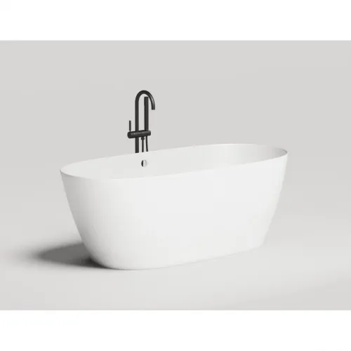 Ванна из литьевого мрамора Salini S-Sense Sofia Light 103711G 164,5x75,5 см, отдельностоящая, белый глянец