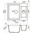 Кухонная мойка Tetogranit Omoikiri Sakaime 60-2-SA бежевый 4993910