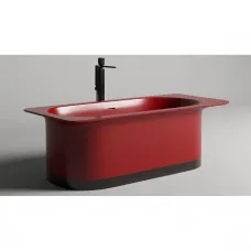 Ванна из литьевого мрамора Salini S-Stone Ninfea 102721MF 180x82 см, отдельностоящая, покраска по RAL матовый полностью