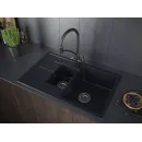 Кухонная мойка Paulmark Feste черный металлик PM237850-BLM