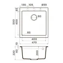 Кухонная мойка Tetogranit Omoikiri Bosen 47-BE ваниль 4993587