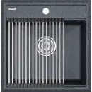 Кухонная мойка Paulmark Stepia PM115051-DG+R375-BS 50x51 см, графит