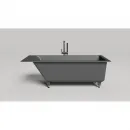 Ванна из литьевого мрамора Salini S-Sense Cascata 104113GF 169,8x75 см, покраска по RAL глянец полностью