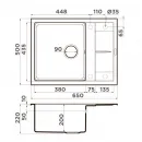 Кухонная мойка Tetogranit Omoikiri Sumi 65-BL черный 4993670