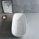 Ванна из литьевого мрамора Vincea VBT-6S02MW 170x75 см, отдельностоящая, белый матовый
